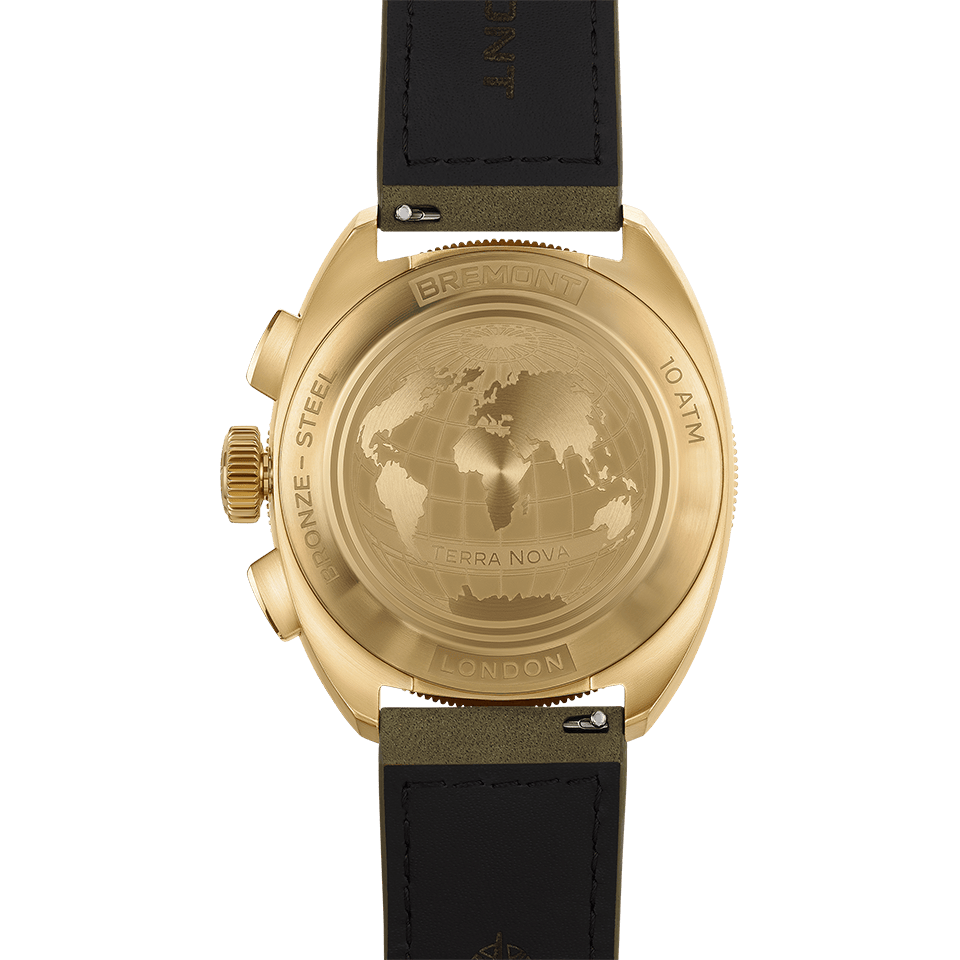 Bremont Terra Nova Automatic Chronograph Bronze 42.50mm Watch TN42-CHR-BZ-GN-L-S