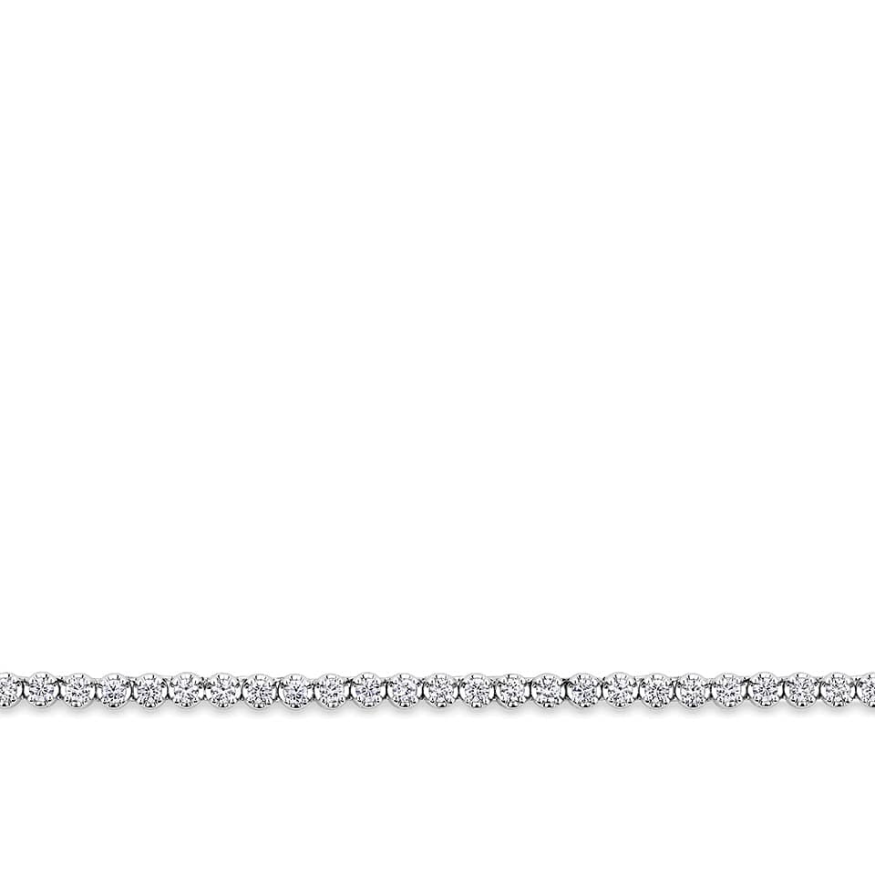 3.00 Carat Diamond Tennis Necklace in 18ct White Gold