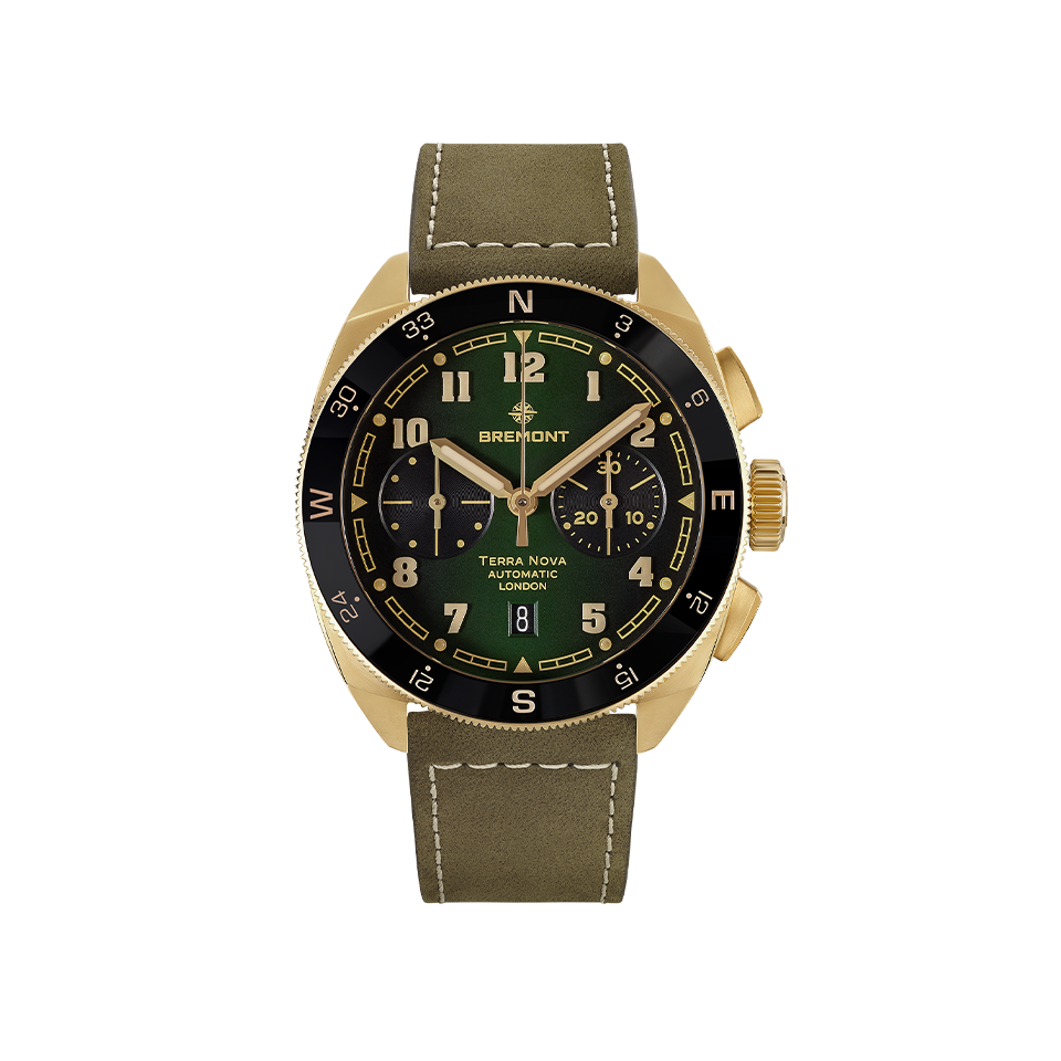 Bremont Terra Nova Automatic Chronograph Bronze Cupro-Aluminium 42.50mm Watch TN42-CHR-BZ-GN-L-S