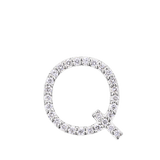 Initial Diamond Pendant in 18ct White Gold