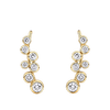 0.48 Carat Diamond Scattered Bezel Set Earrings in 18ct Yellow Gold