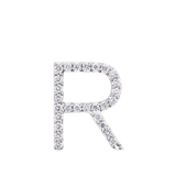Initial Diamond Pendant in 18ct White Gold