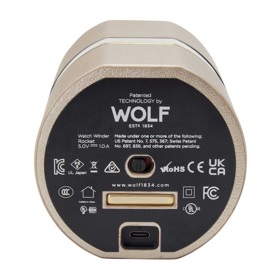 Wolf "The Rocket" Automatic Champagne Watch Winder
