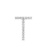 Initial Diamond Pendant in 18ct White Gold