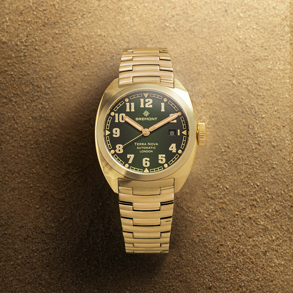 Bremont Terra Nova Automatic Bronze Cupro-Aluminium 40.50mm Watch TN40-DT-BZ-GN-B