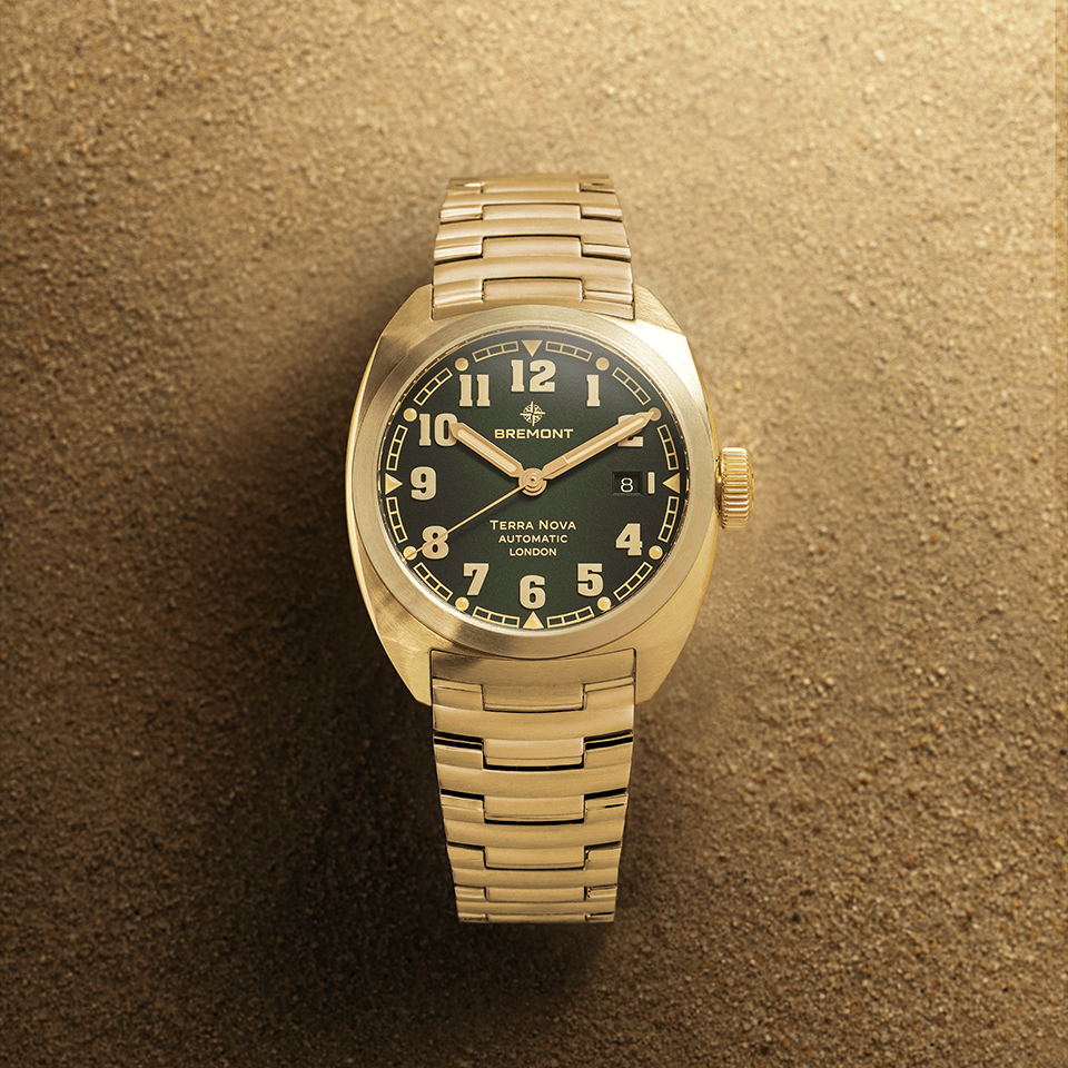 Bremont Terra Nova Automatic Bronze Cupro-Aluminium 40.50mm Watch TN40-DT-BZ-GN-B