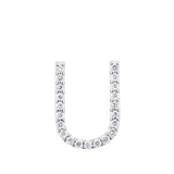 Initial Diamond Pendant in 18ct White Gold