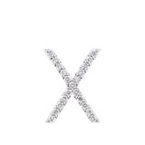 Initial Diamond Pendant in 18ct White Gold