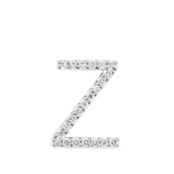 Initial Diamond Pendant in 18ct White Gold