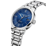 Baume & Mercier Classima Automatic 40mm Watch MOA10880 - showing steel link bracelet and blue dial
