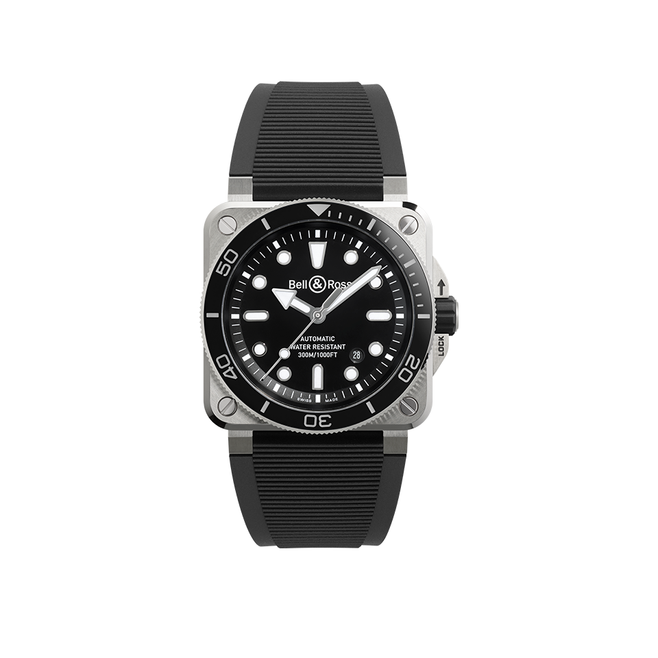 Bell & Ross BR-03 Automatic 42mm Watch BR03A-D-BL-ST/SRB