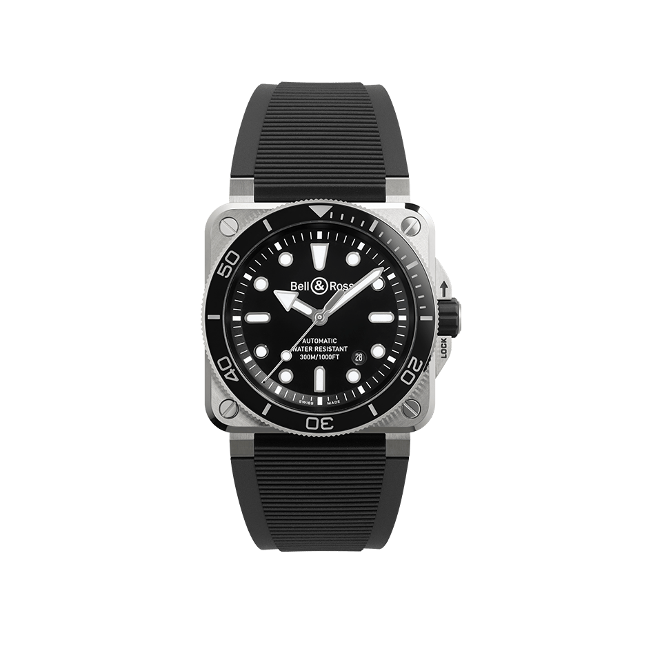 Bell & Ross BR-03 Automatic 42mm Watch BR03A-D-BL-ST/SRB