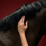 Pear Cut Ruby and Diamond Halo Pendant in 18ct White Gold