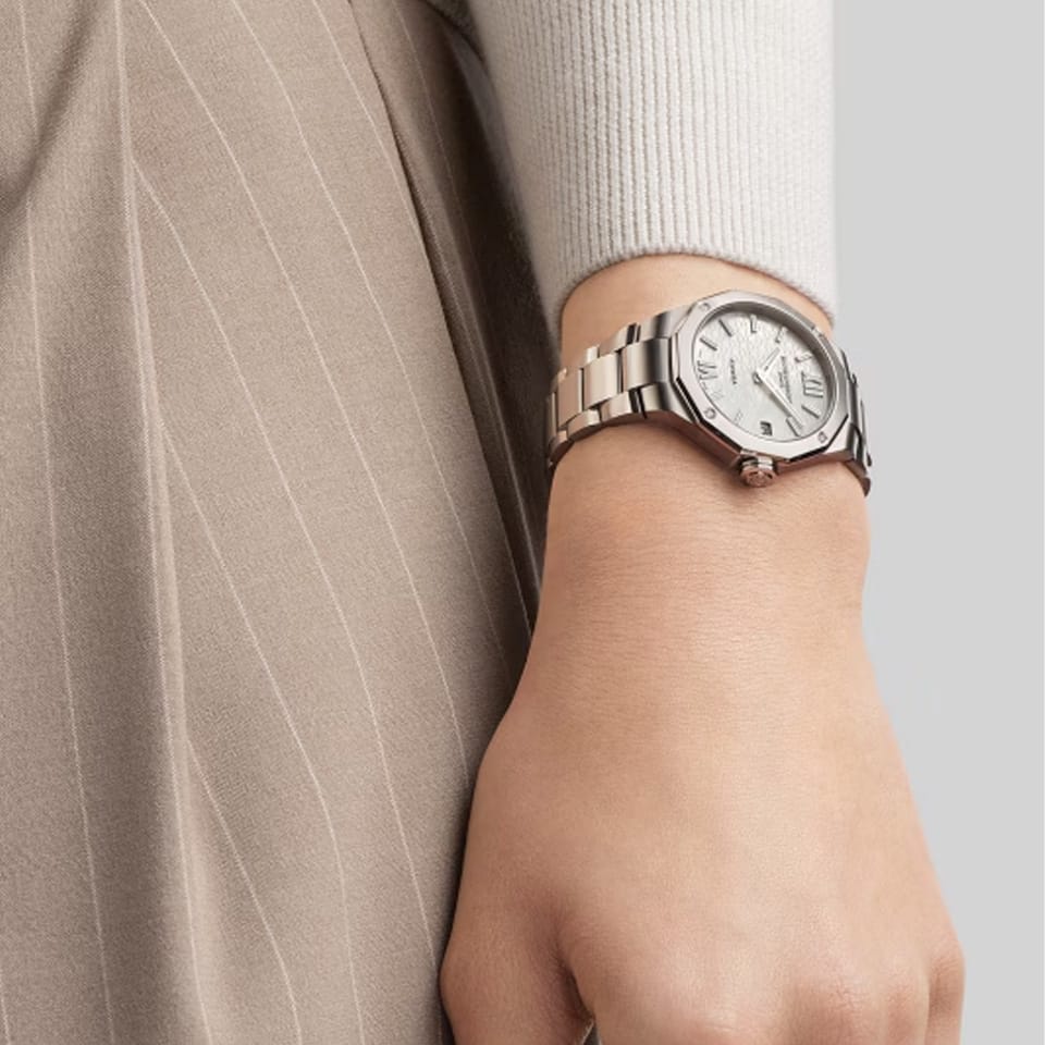 Baume & Mercier Riviera Quartz 33mm Watch M0A10729 - on wrist