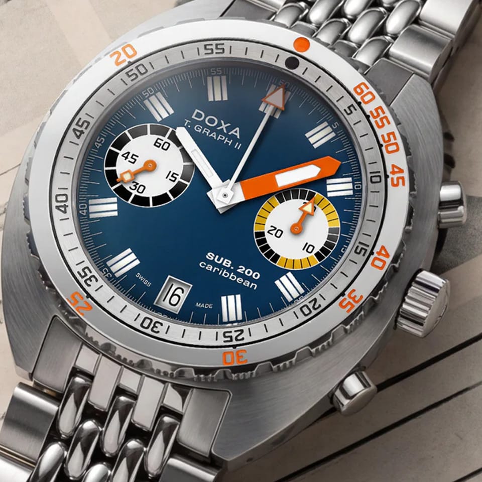 DOXA SUB 200 T-GRAPH II Automatic Chronograph 42mm Watch 806.10.201.10