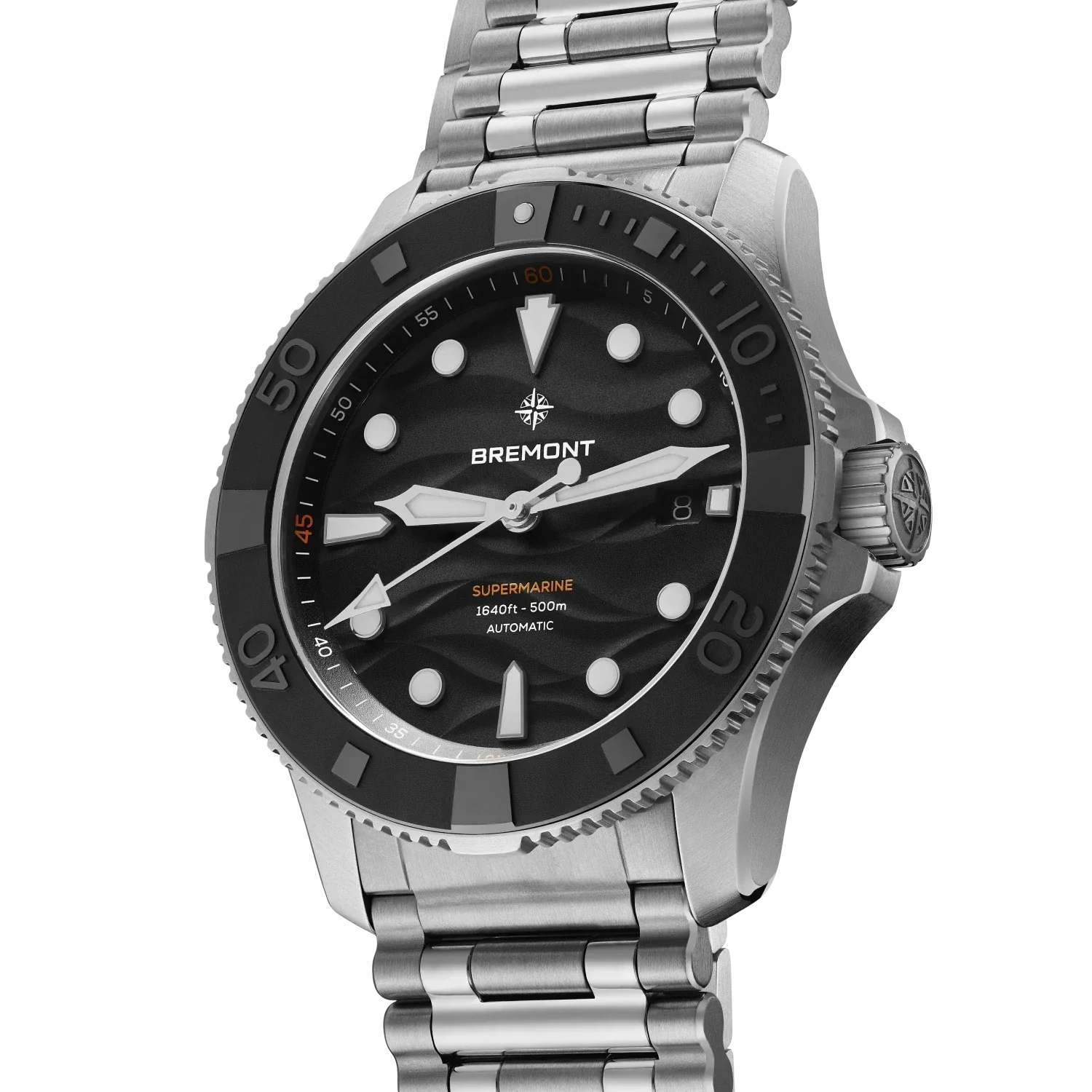 Bremont Supermarine Automatic Divers 43mm Watch SM43-DT-SS-BK-B