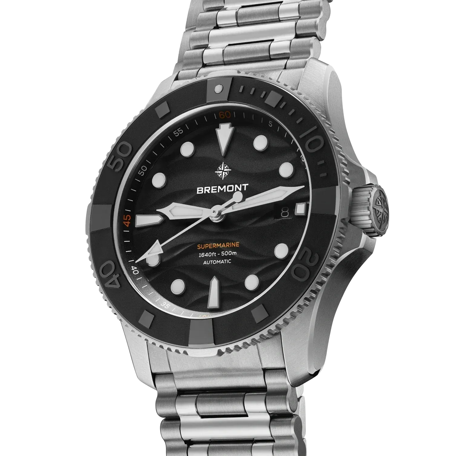 Bremont Supermarine Automatic Divers 43mm Watch SM43-DT-SS-BK-B
