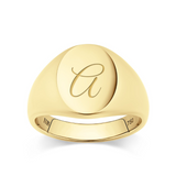 Oval Signet Ring in 18ct Yellow Gold