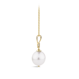 South Sea Pearl and Diamond Pendant in 18ct Yellow Gold Hardy Brothers Jewellers