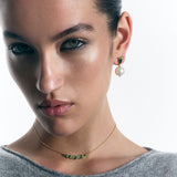 Hardy Brothers Jewellers | Tourmaline Peridot Diamond and Australian South Sea Pearl Drop Earrings in 18ct Yellow Gold
