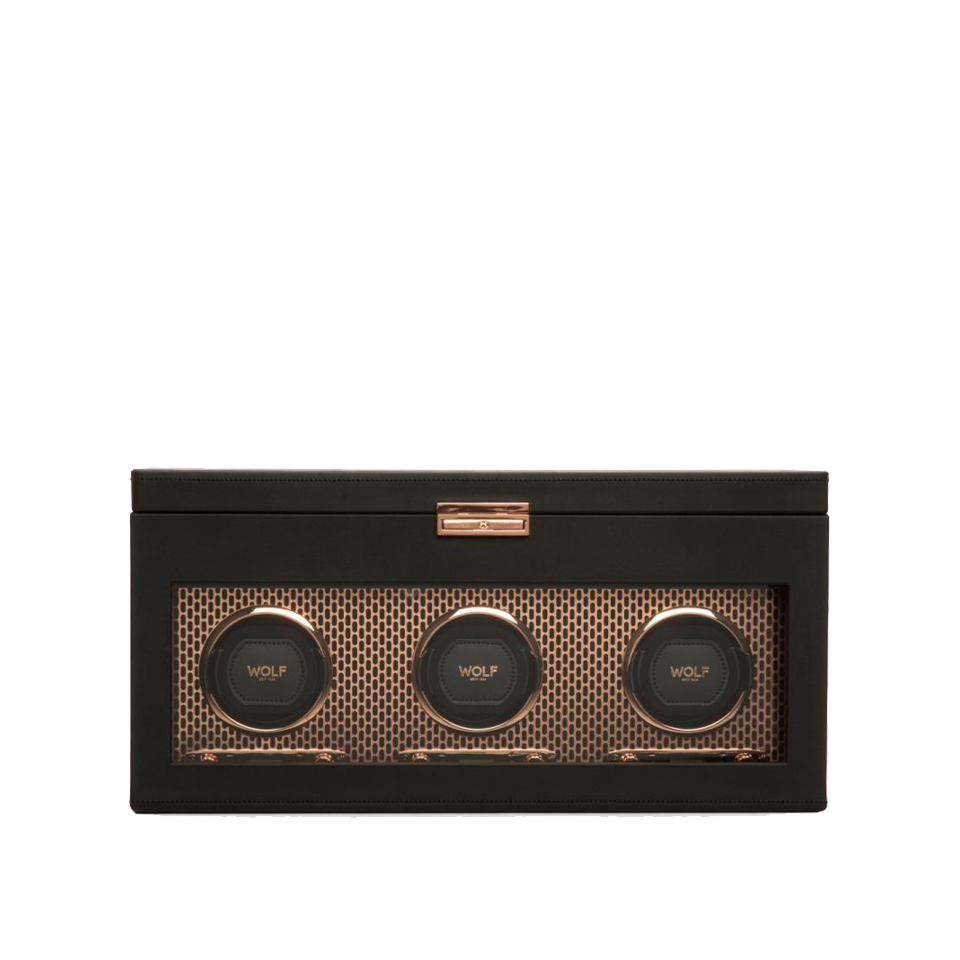 Wolf Axis Triple Winder with Storage Copper Plated