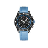 Breitling Endurance Pro Quartz Chronograph 38mm Watch X83310281B1S1 displays its black dial with a compass scale bidirectional bezel and pulsometer detailing. The lightweight Breitlight® case is 3.3 times lighter than titanium and 5.8 times lighter than stainless steel.