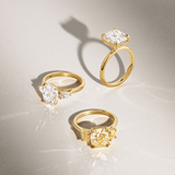 4.66 Carat Fancy Yellow Diamond Cushion Cut Trilogy Engagement Ring in 18ct Yellow Gold