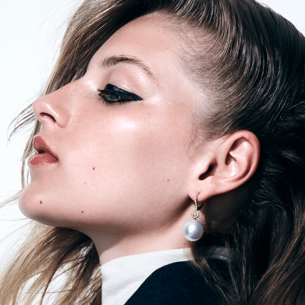 Hardy Brothers Jewellers | Australian South Sea Pearl & Pink Diamond Earrings