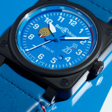 Bell & Ross BR 03-92 Patrouille De France 70th Anniversary BR0392-PAF7-CE/SCA Hardy Brothers Jewellers