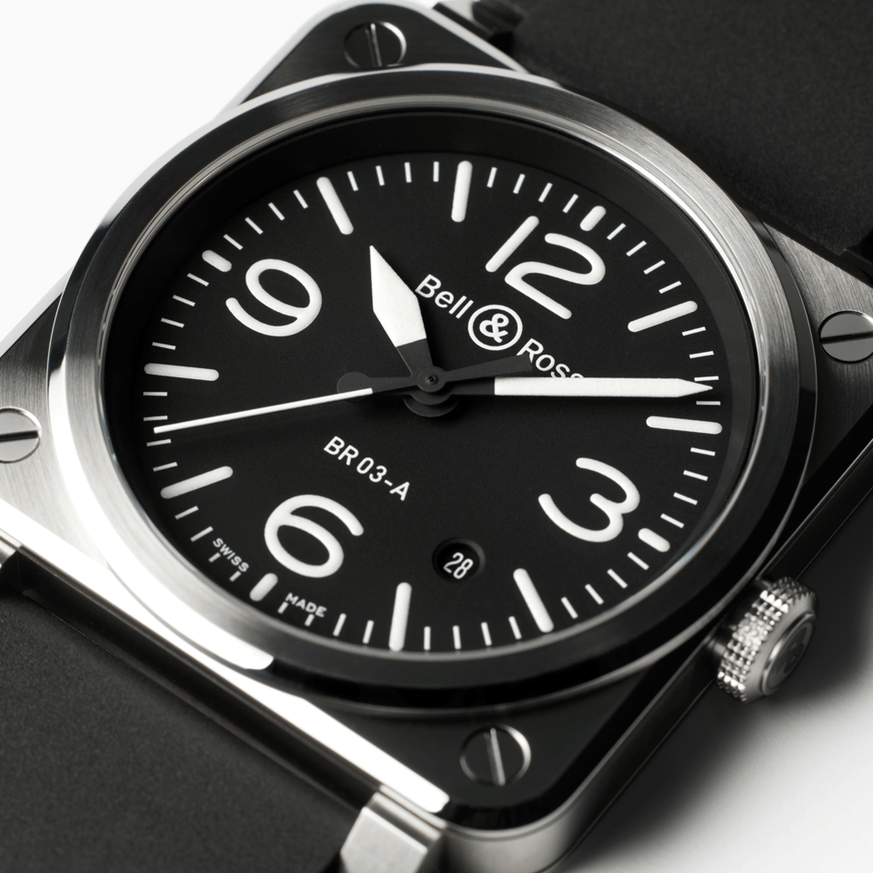Hardy Brothers Jewellers | Bell & Ross BR 03 Black Steel 41.00mm