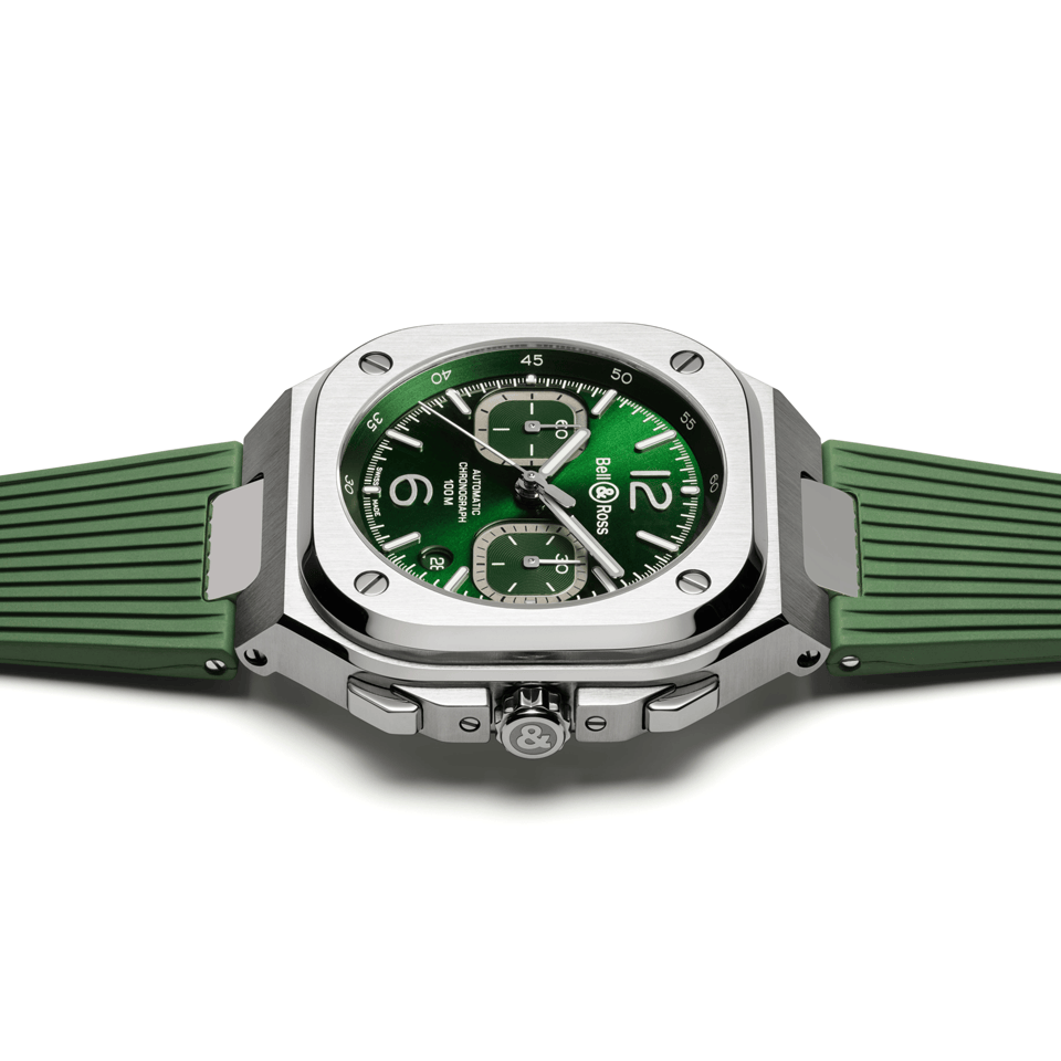 Hardy Brothers Jewellers | Bell & Ross BR 05 Chrono Green Steel 42.00mm
