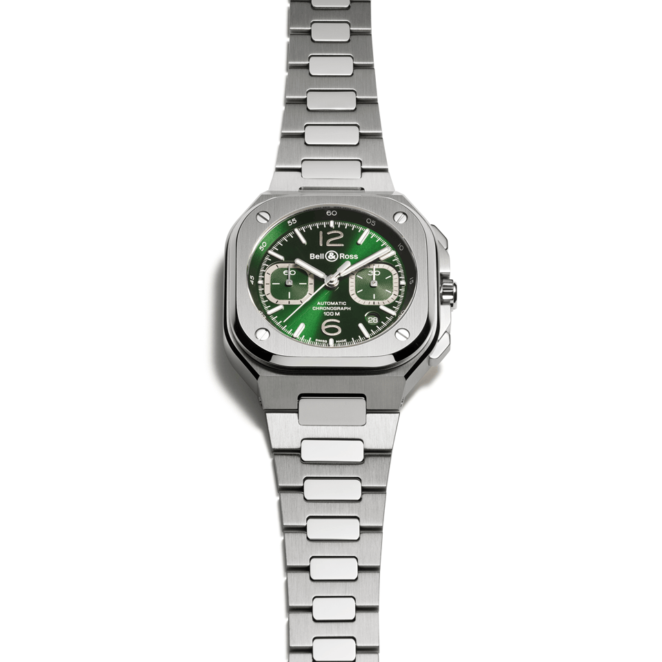 Hardy Brothers Jewellers | Bell & Ross BR 05 Chrono Green Steel 42.00mm