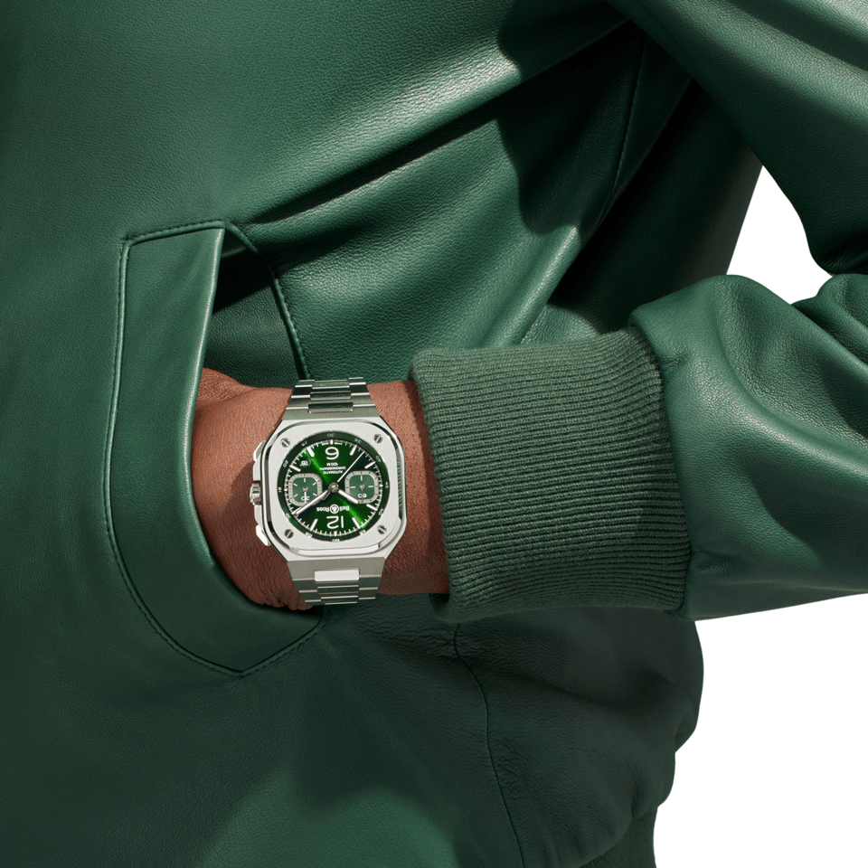 Hardy Brothers Jewellers | Bell & Ross BR 05 Chrono Green Steel 42.00mm