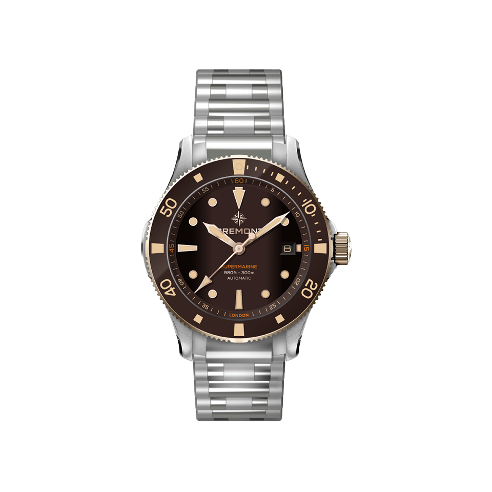 Bremont Supermarine Automatic 40mm Watch SM40-DT-BI-BR-B