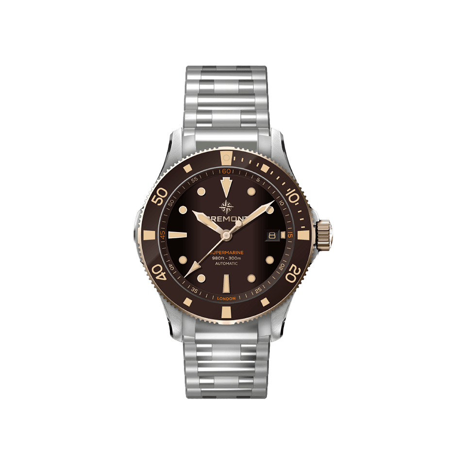 Bremont Supermarine Automatic 40mm Watch SM40-DT-BI-BR-B