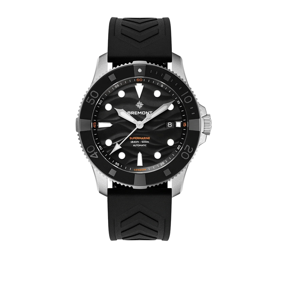 Bremont Supermarine Automatic Divers 43mm Watch SM43-DT-SS-BK-R-S