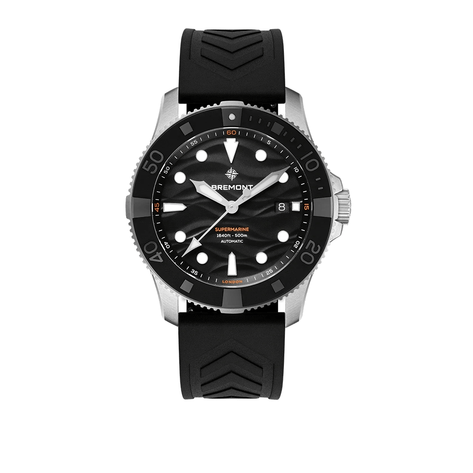 Bremont Supermarine Automatic Divers 43mm Watch SM43-DT-SS-BK-R-S