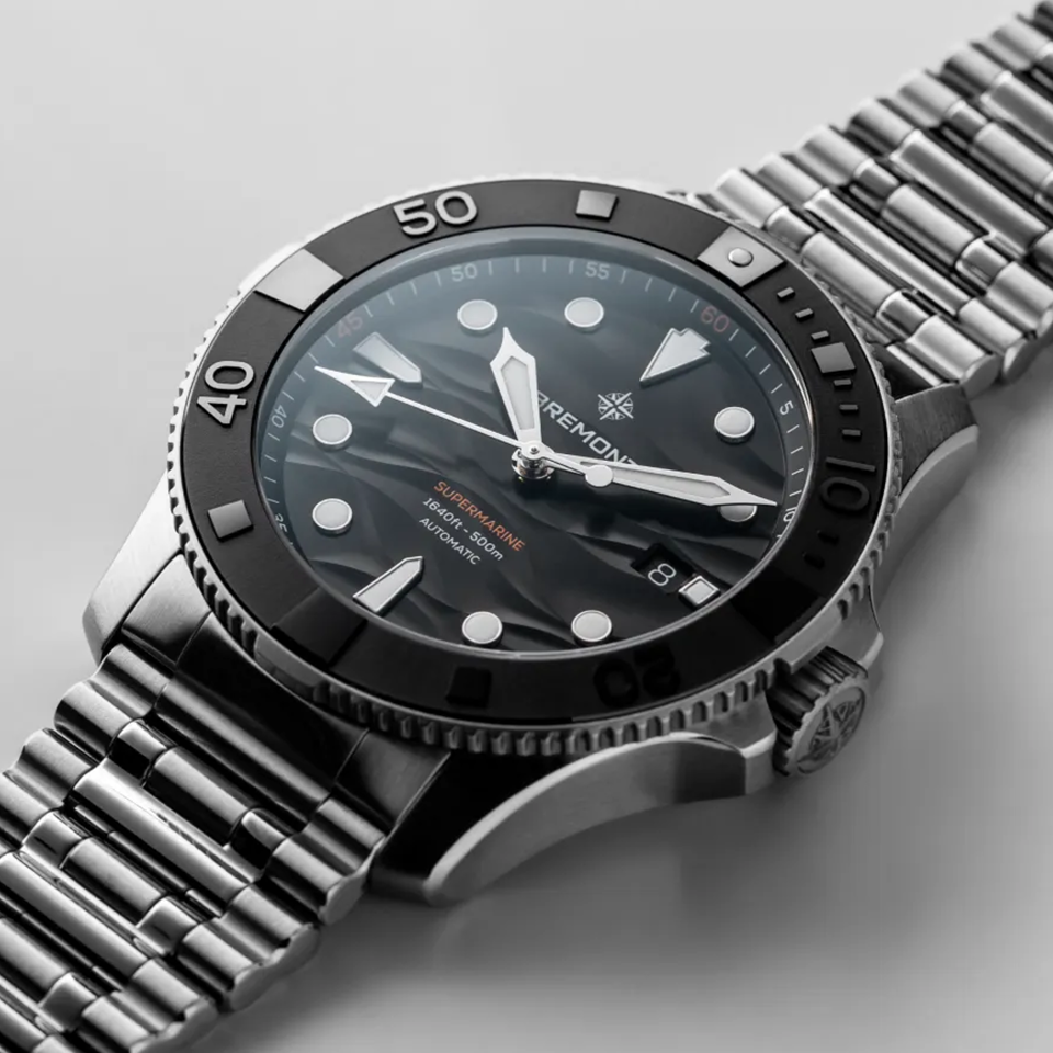 Bremont Supermarine Automatic Divers 43mm Watch SM43-DT-SS-BK-B