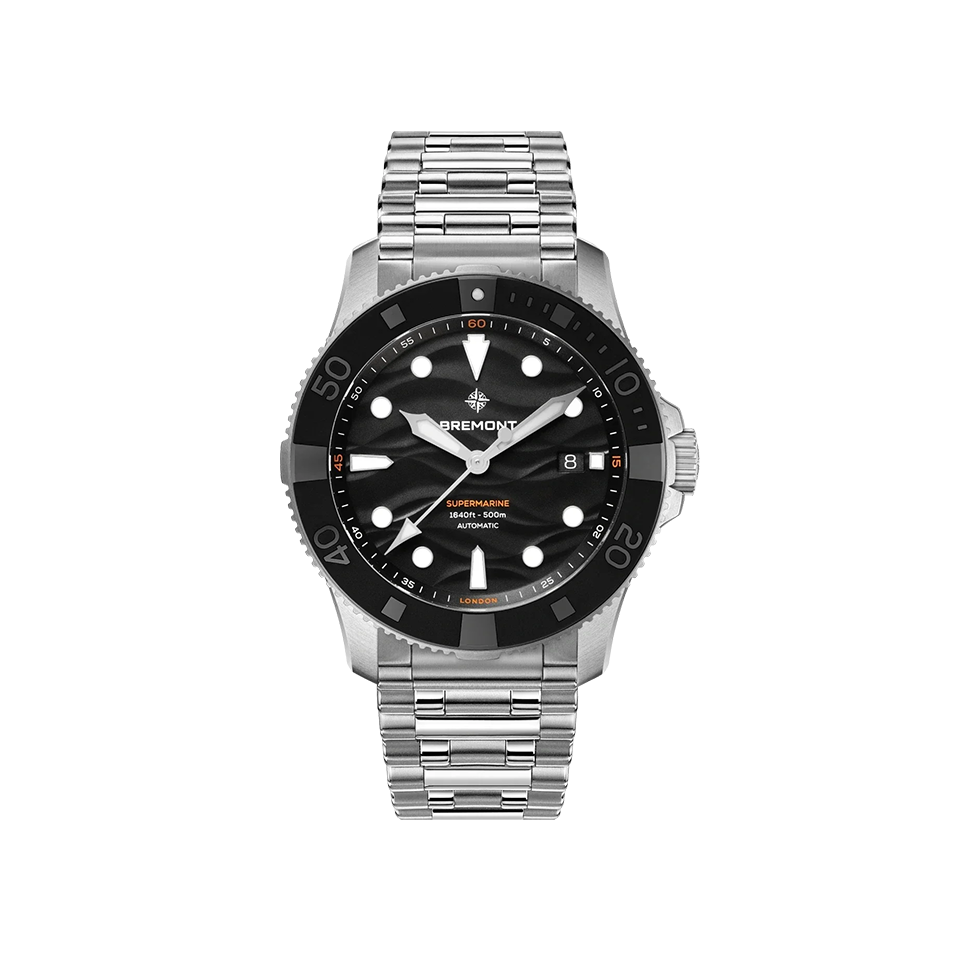 Bremont Supermarine Automatic Divers 43mm Watch SM43-DT-SS-BK-B