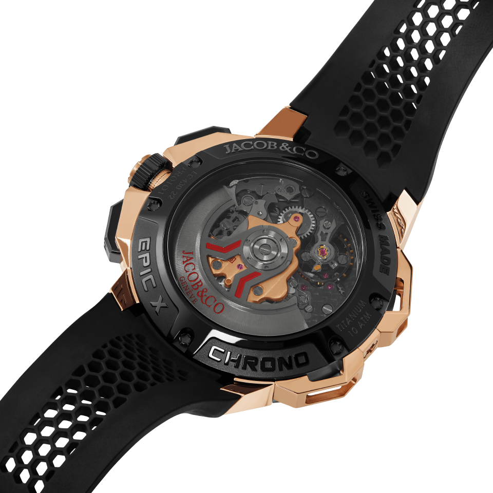Jacob & Co. Epic X Chrono Rose Gold Black 44MM