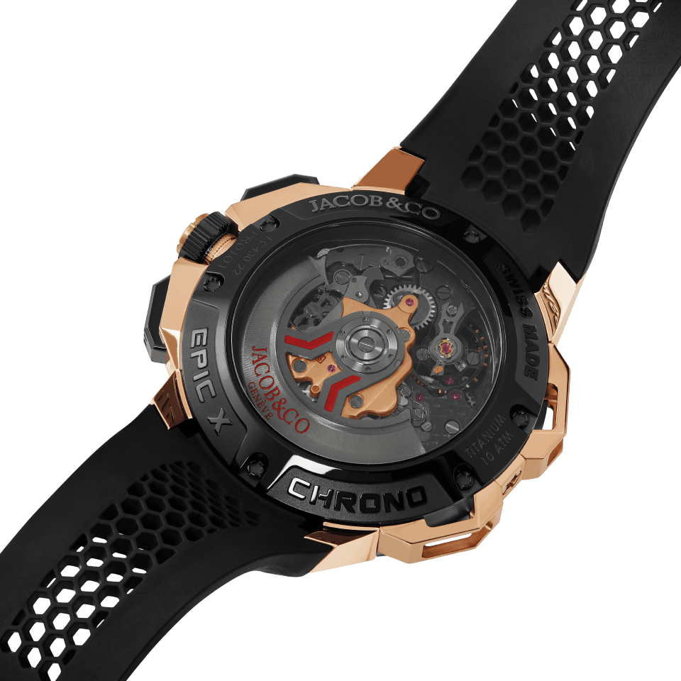 Hardy Brothers Jewellers | Jacob & Co Epic X Chrono 44MM Rose Gold and Black