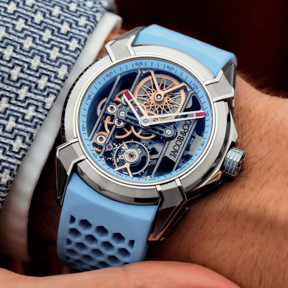 Hardy Brothers Jewellers | Jacob & Co Epic X VI Titanium Sky Blue Watch