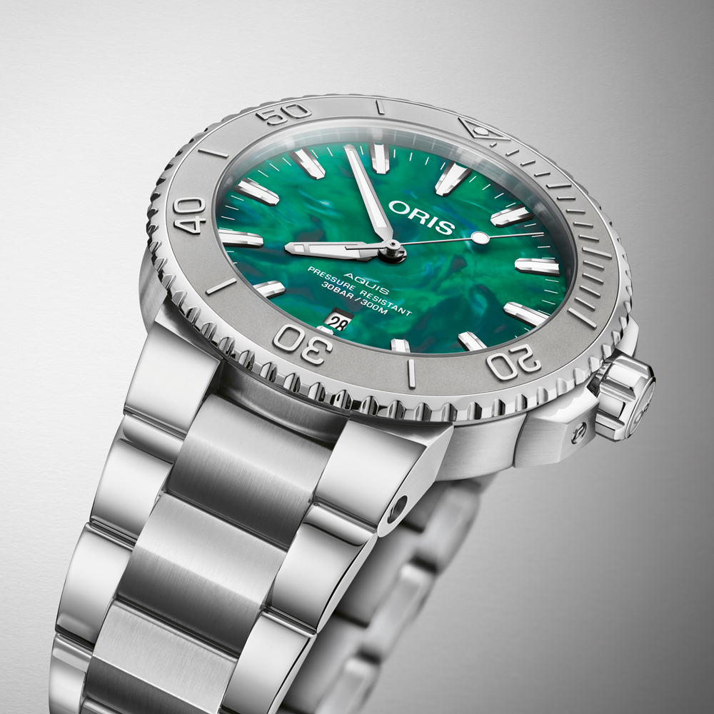 Oris x Bracenet Aquis Automatic 43.50mm Watch 733 7730 4137MB