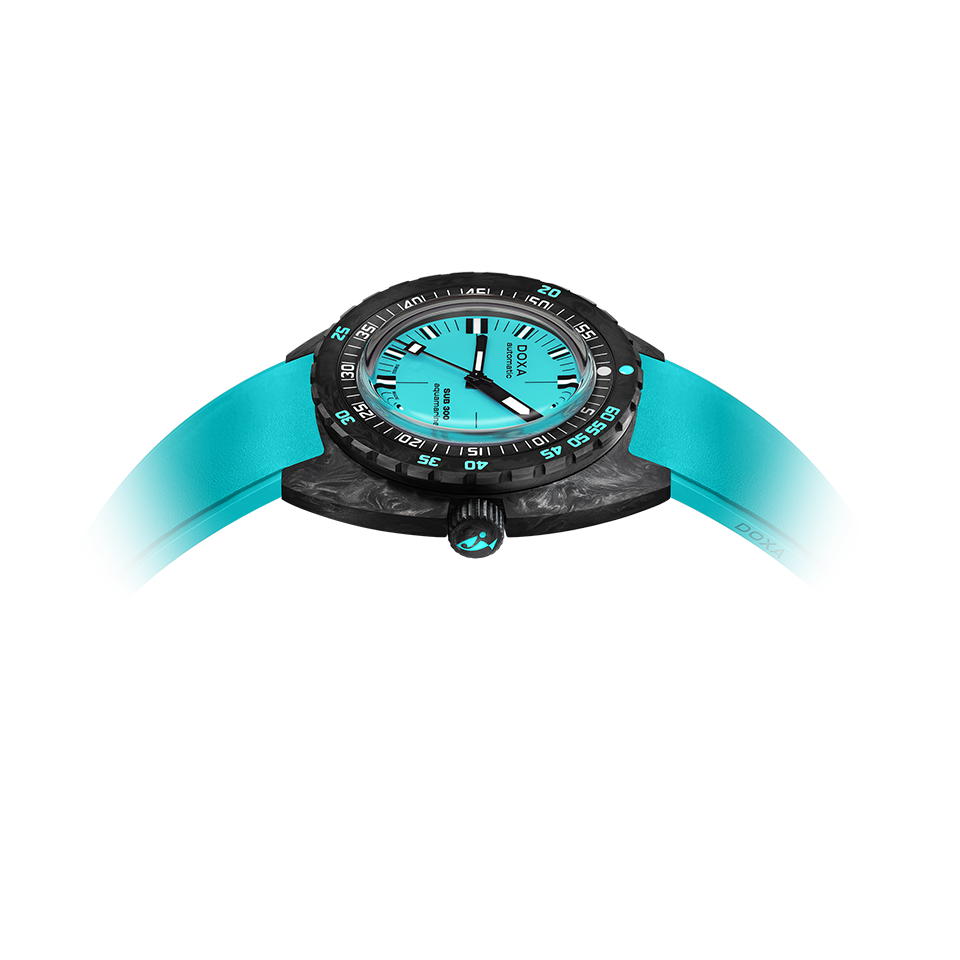 DOXA SUB 300 Carbon Aquamarine Rubber Strap 822.70.241.25