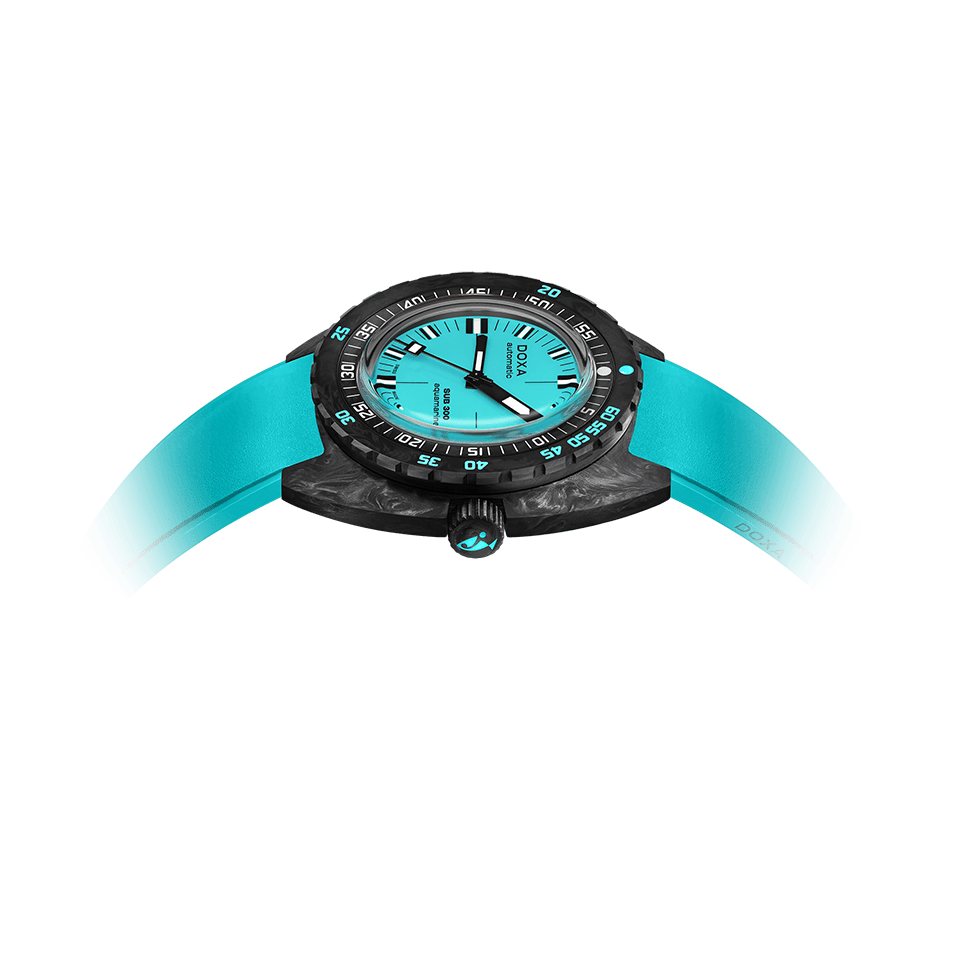 DOXA SUB 300 Carbon Aquamarine Rubber Strap 822.70.241.25