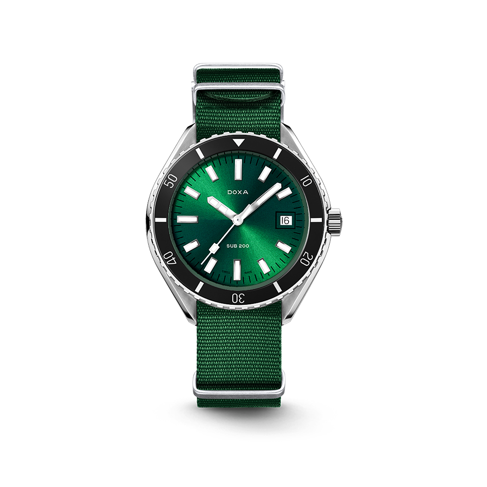 DOXA SUB 200 Sea Emerald Stainless Steel NATO Strap 799.10.131.26-N