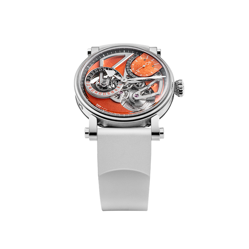 Speake Marin Openworked Dual Time Terracotta Skeleton 38.00MM