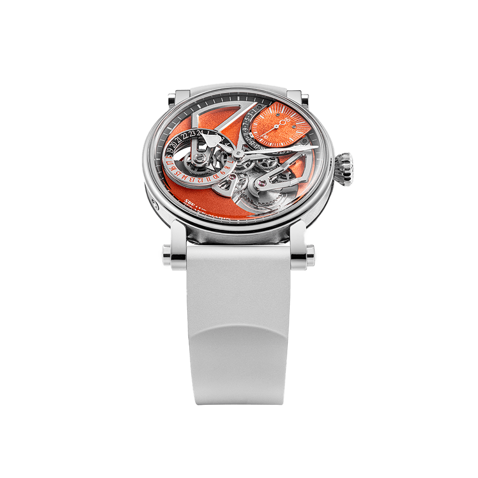 Speake Marin Openworked Dual Time Terracotta Skeleton 38.00MM