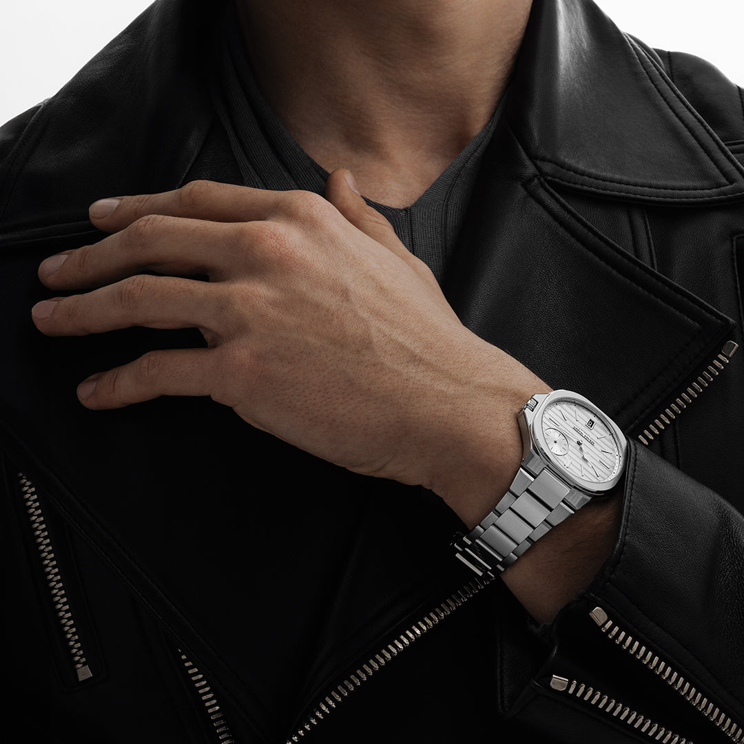 SPEAKE MARIN RIPPLES INFINITY DATE SILVER 40.30MM