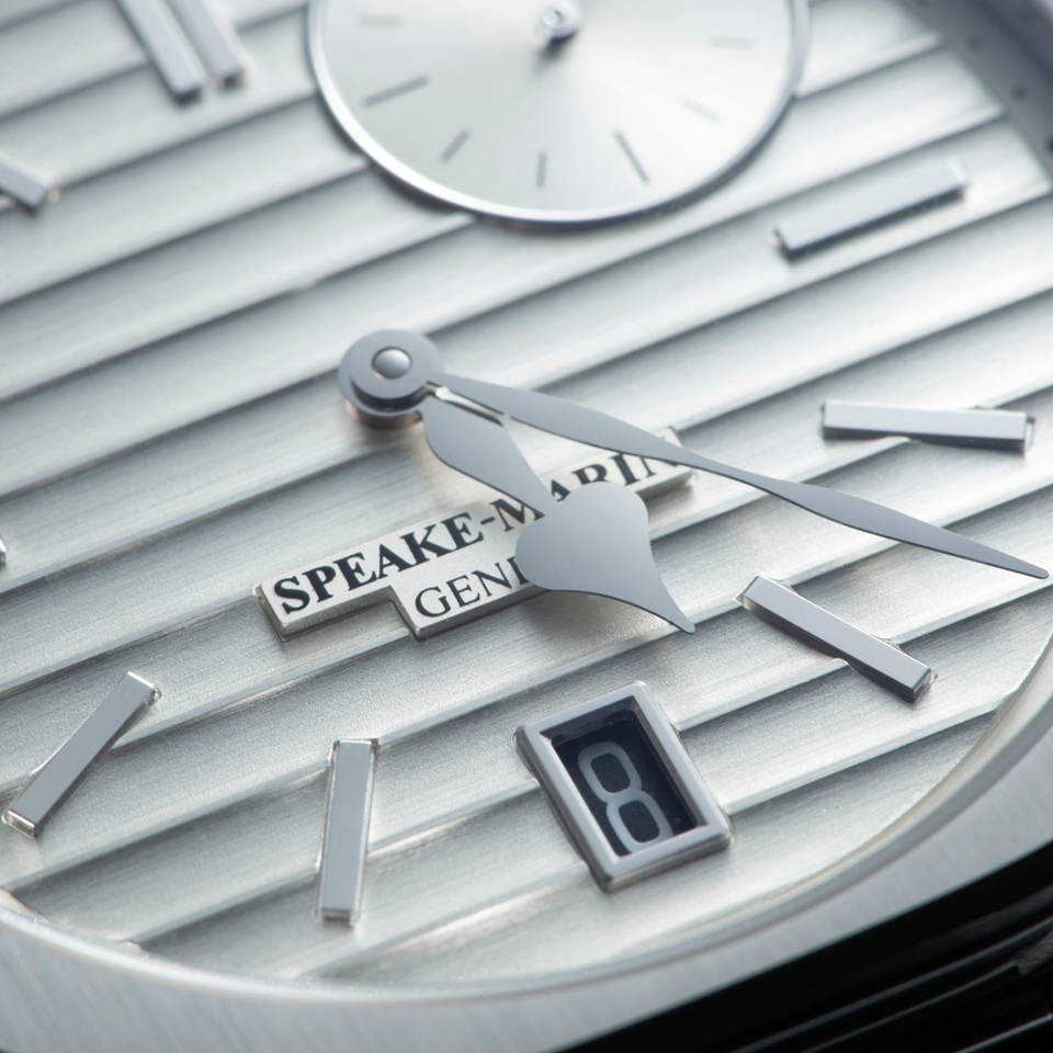 SPEAKE MARIN RIPPLES INFINITY DATE SILVER 40.30MM